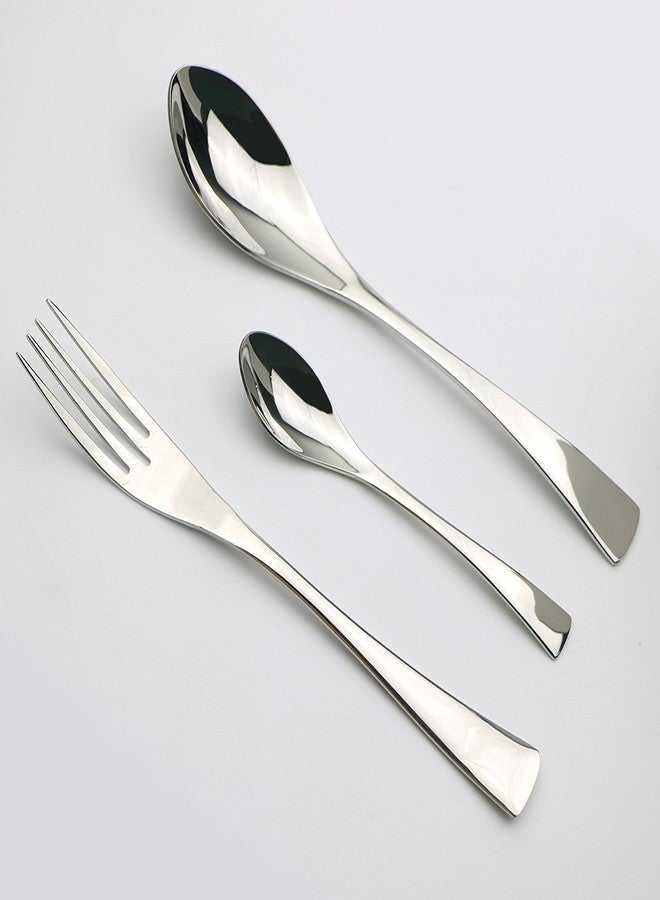 JANKNG 20-Piece 18/10 Stainless Steel Flatware Set, Service for 4 - Image 3